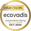 EcoVadis Gold sustainability rating